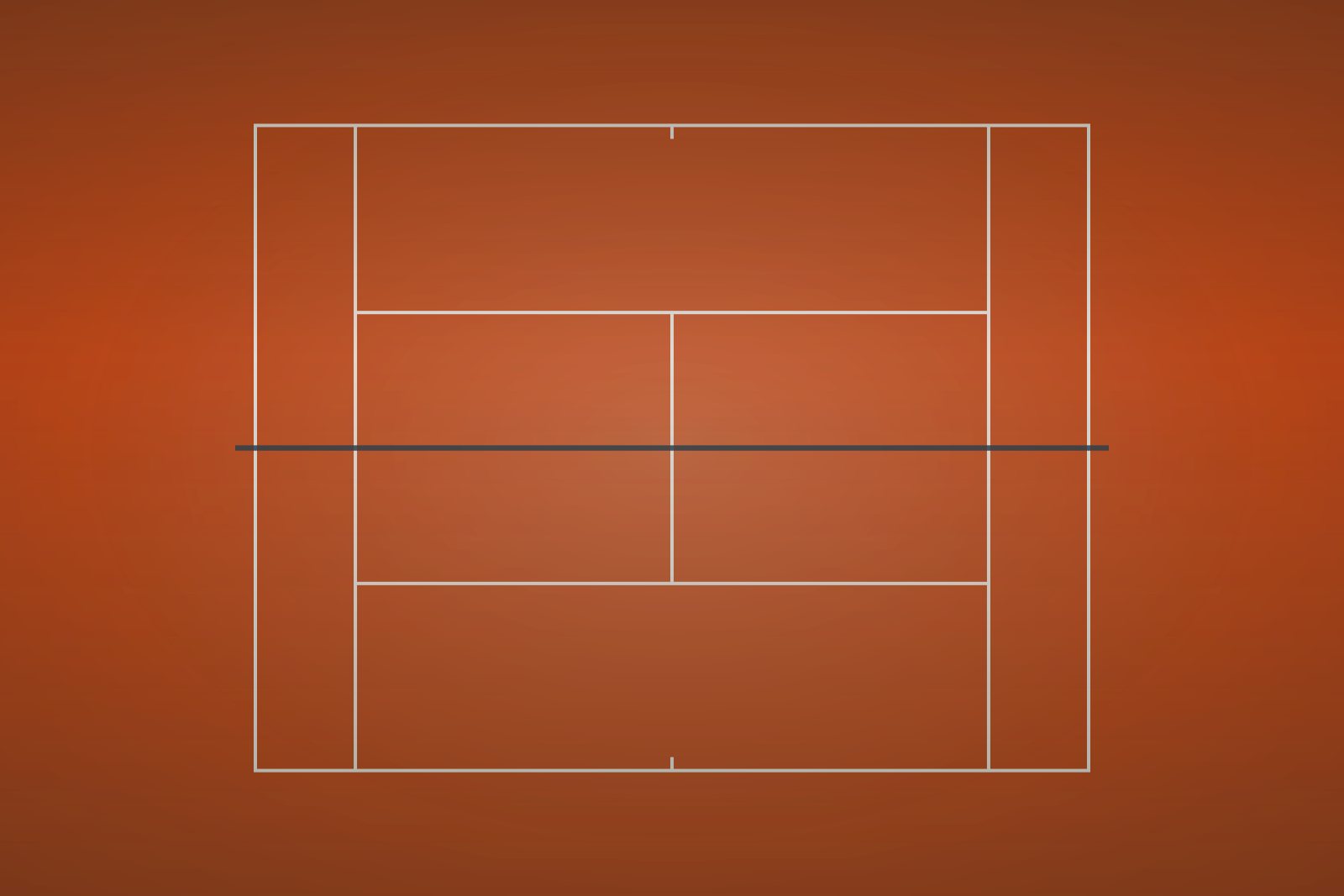 Tennisplatz in der Vogelperspektive